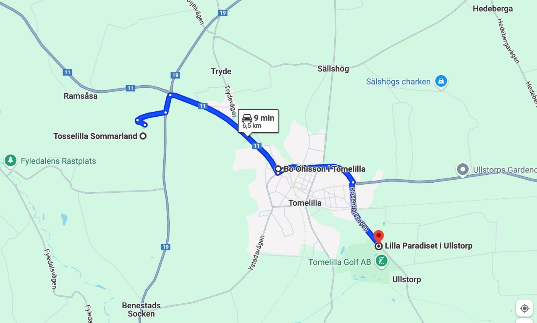 Lilla Paradiset Tomelilla Kültér fotó